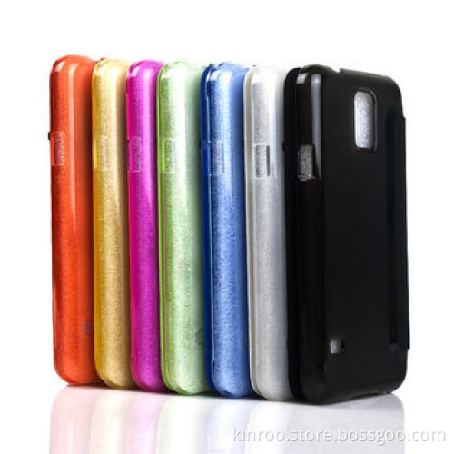 Window case for Samsung S5, with transparent shell